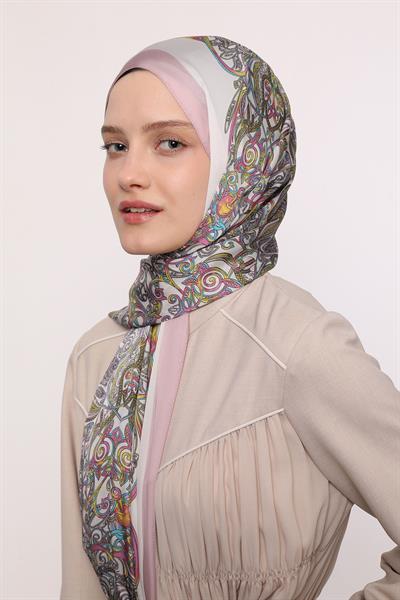 Hint İpeği Şal Lila