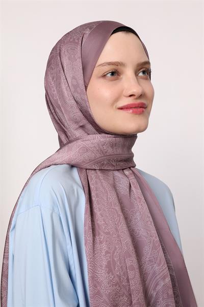 Hint İpeği Şal Lila