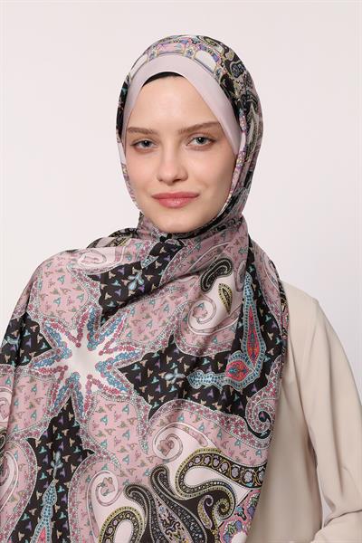 Hint İpeği Şal Lila