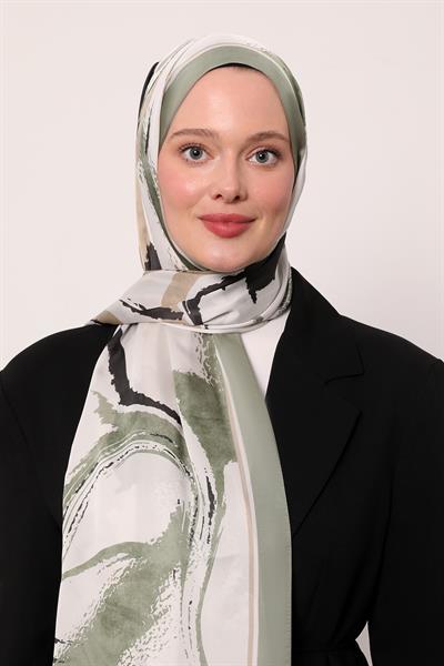 Hint İpeği Şal | Nil Yeşili