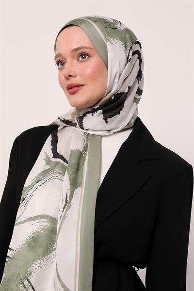 Hint İpeği Şal | Nil Yeşili