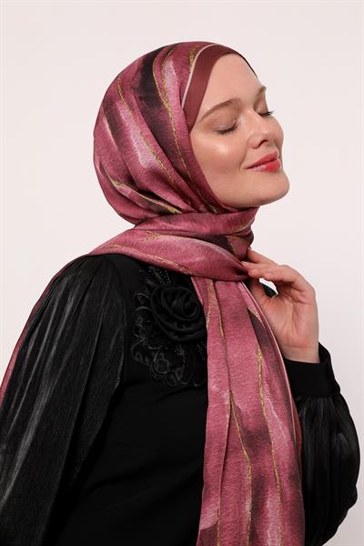 Hint İpeği Şal | Pembe