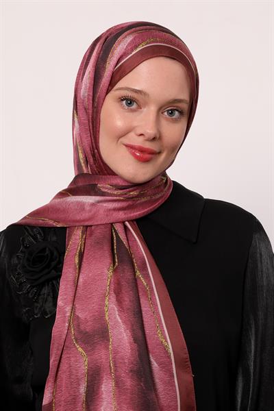 Hint İpeği Şal | Pembe