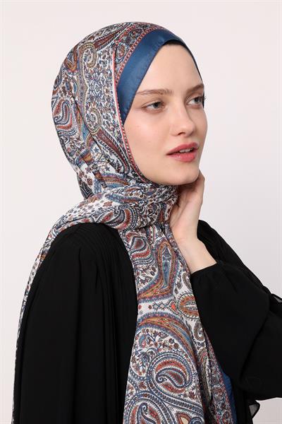 Hint İpeği Şal Petrol