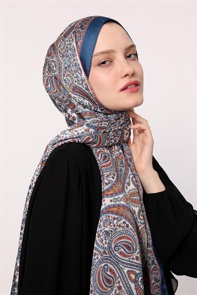 Hint İpeği Şal Petrol