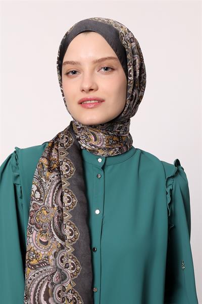 Hint İpeği Şal Siyah