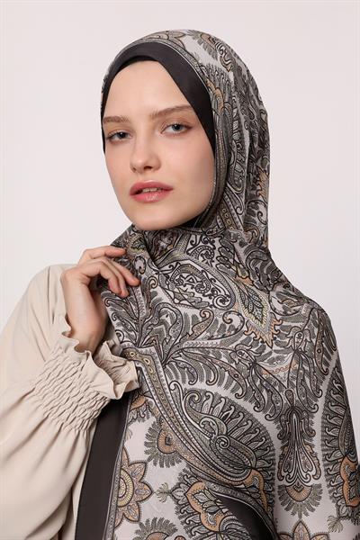 Hint İpeği Şal Siyah