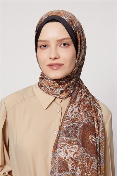 Hint İpeği Şal | Siyah