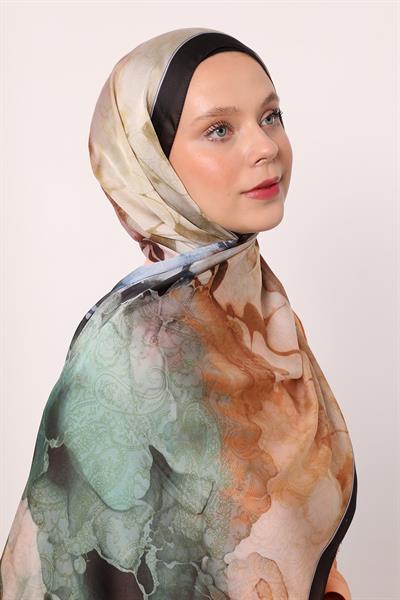 Hint İpeği Şal | Siyah