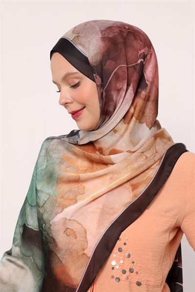 Hint İpeği Şal | Siyah