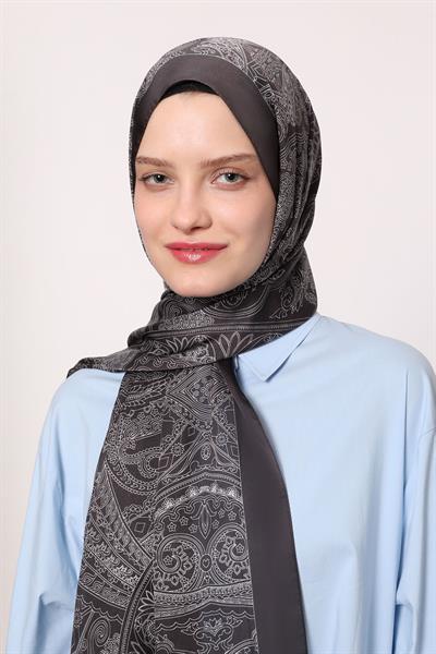 Hint İpeği Şal Siyah