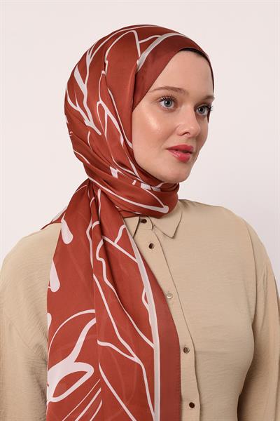 Hint İpeği Şal | Siyah-Turkuaz