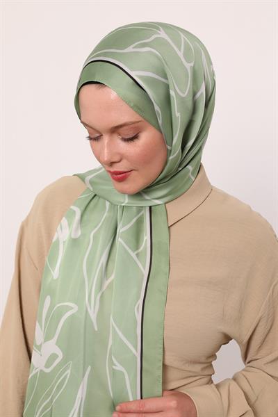 Hint İpeği Şal | Su Yeşili