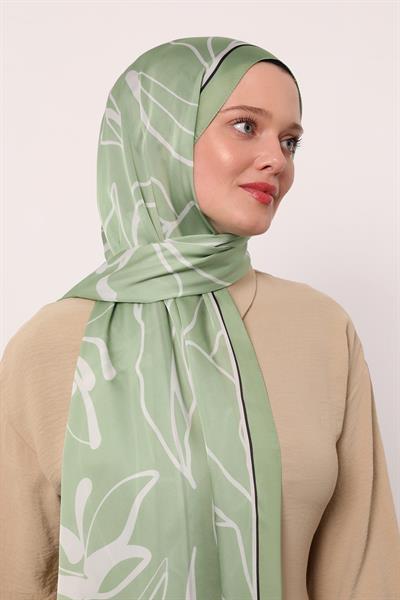 Hint İpeği Şal | Su Yeşili