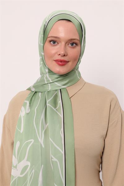 Hint İpeği Şal | Su Yeşili