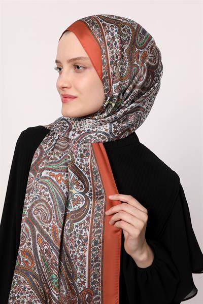 Hint İpeği Şal Turuncu