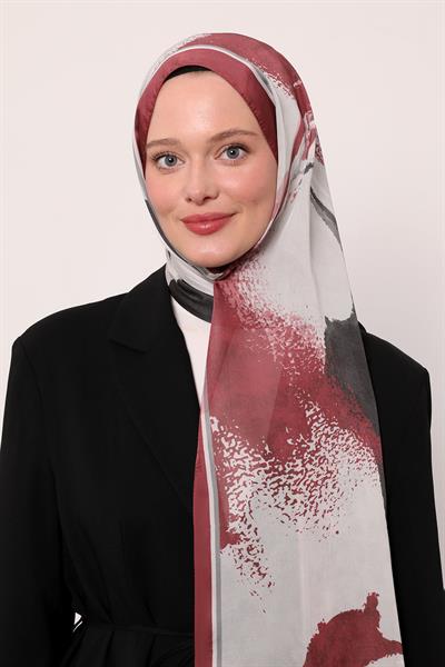 Hint İpeği Şal | Vişne Çürüğü