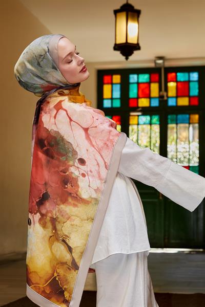 Hint İpeği Şal | Vizon