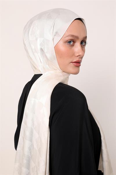 İpek Jakar Şal | Bej Işıltısı