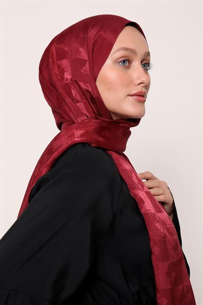 İpek Jakar Şal | Yakut Bordo
