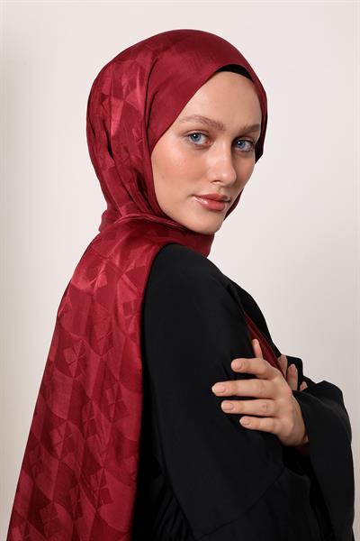 İpek Jakar Şal | Yakut Bordo