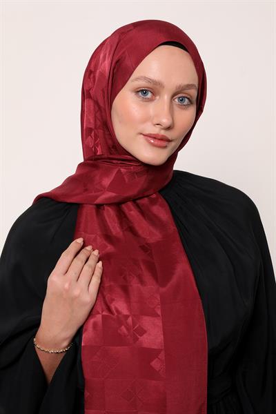 İpek Jakar Şal | Yakut Bordo