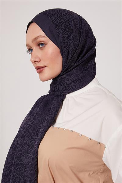 Lyocell Naia Jakarlı Şal | Mor Menekşe