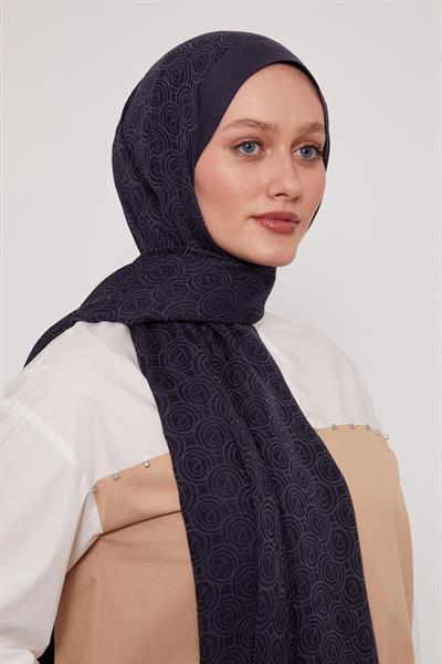 Lyocell Naia Jakarlı Şal | Mor Menekşe