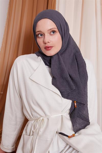 Müslin Şal Antrasit