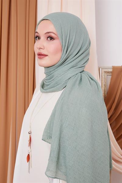 Müslin Şal Çağla Yeşili
