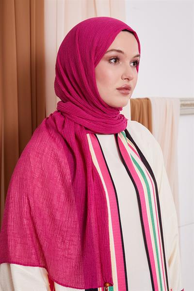 Müslin Şal Fuşya
