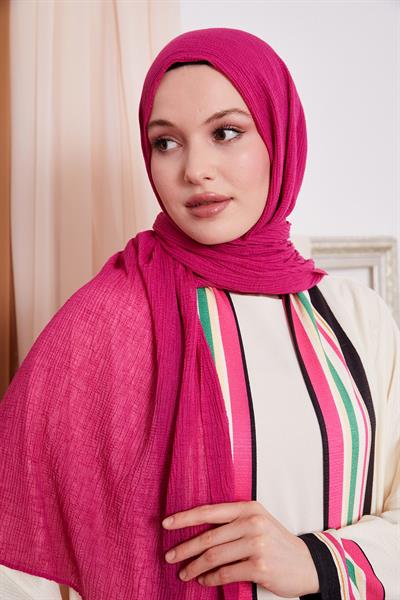 Müslin Şal Fuşya