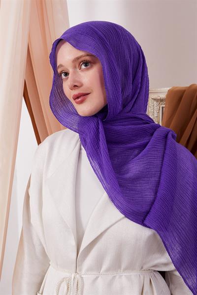 Müslin Şal Mor