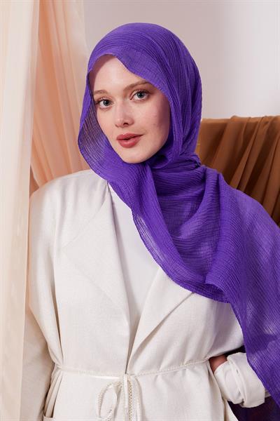 Müslin Şal Mor