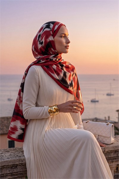 Palace Şal | Güz Kırmızısı