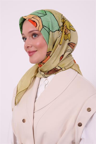Silk Elite Eşarp | Fıstık Yeşili