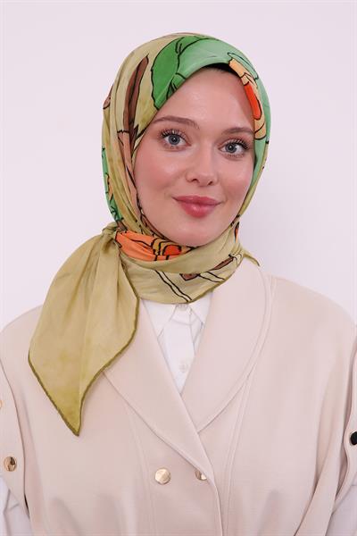 Silk Elite Eşarp | Fıstık Yeşili