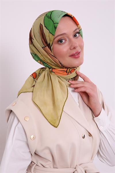 Silk Elite Eşarp | Fıstık Yeşili