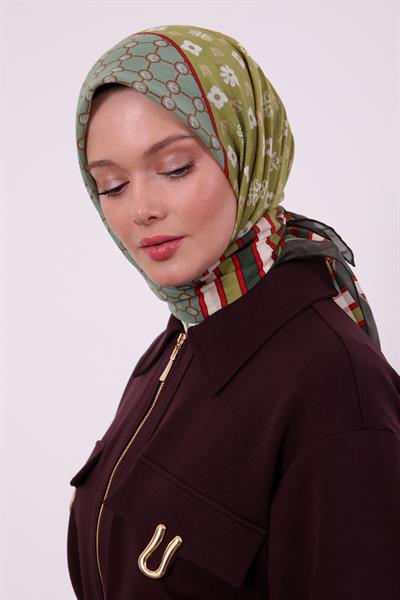 Silk Elite Eşarp | Gizemli Haki