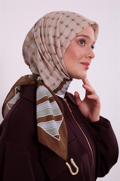 Silk Elite Eşarp | Kestane Kabuğu