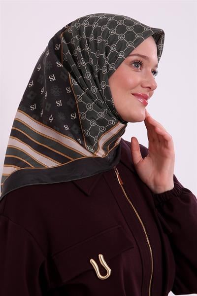 Silk Elite Eşarp | Koyu Yeşil