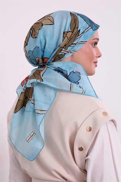 Silk Elite Eşarp | Masal Mavisi