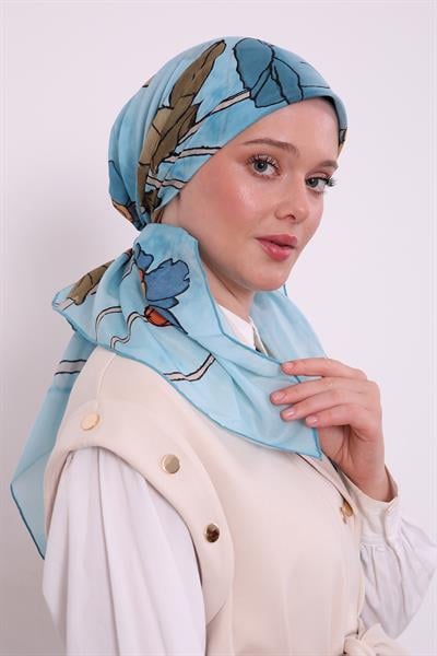 Silk Elite Eşarp | Masal Mavisi