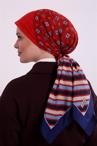 Silk Elite Eşarp | Yağmur Laciverti