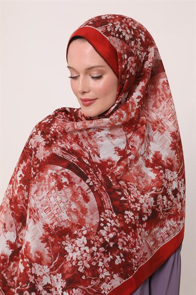 Silk Elite Şal | Güz Kırmızısı