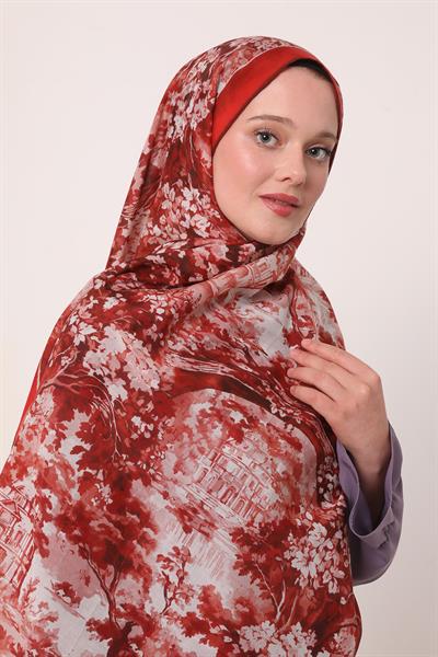 Silk Elite Şal | Güz Kırmızısı