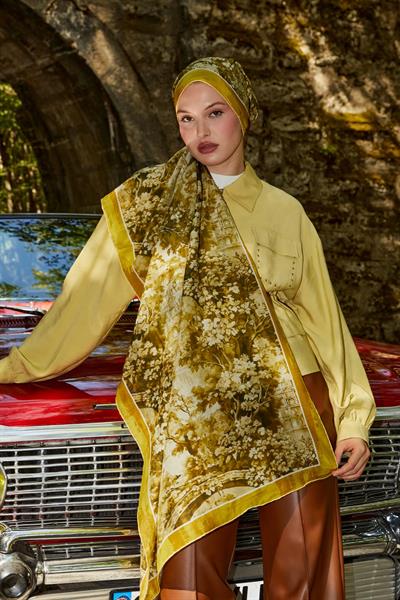 Silk Elite Şal | Kuru Mimoza