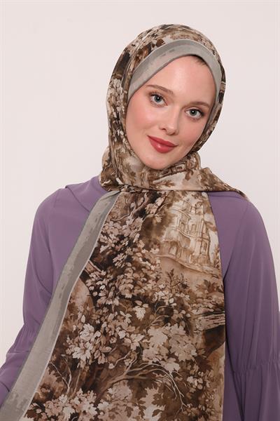 Silk Elite Şal | Menekşe Kabuğu