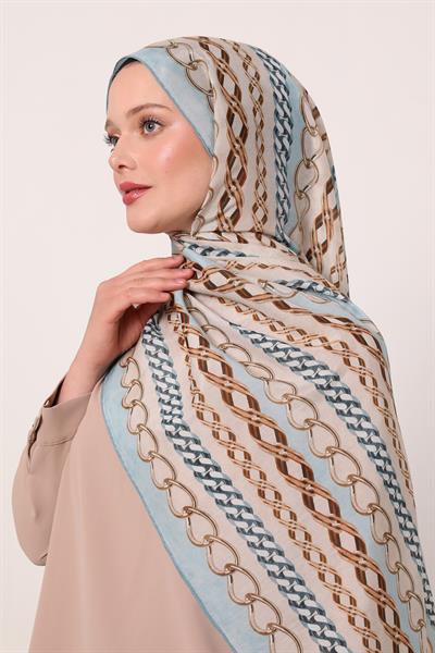 Silk Elite Şal | Pastel Mavi