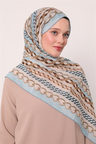 Silk Elite Şal | Pastel Mavi